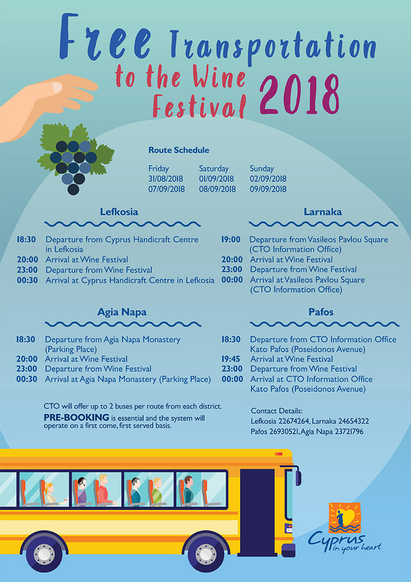 Festival vina Limasol Kipar prevoz