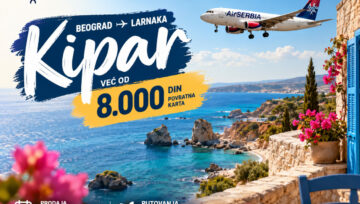 Akcija Er Srbije: Povratne avio-karte za Kipar već od 8.000 dinara!